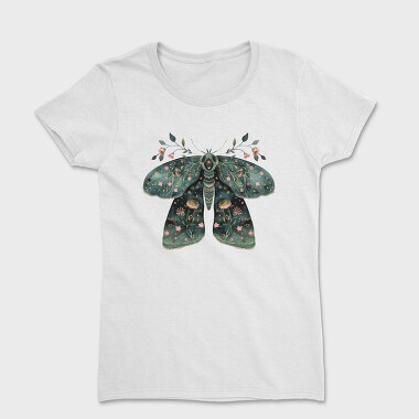 Boho Floral Moth, Tricou Femei