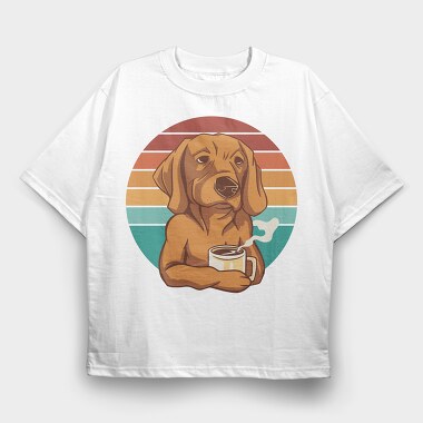 Labrador Coffee, Tricou Oversize Barbati (Unisex)