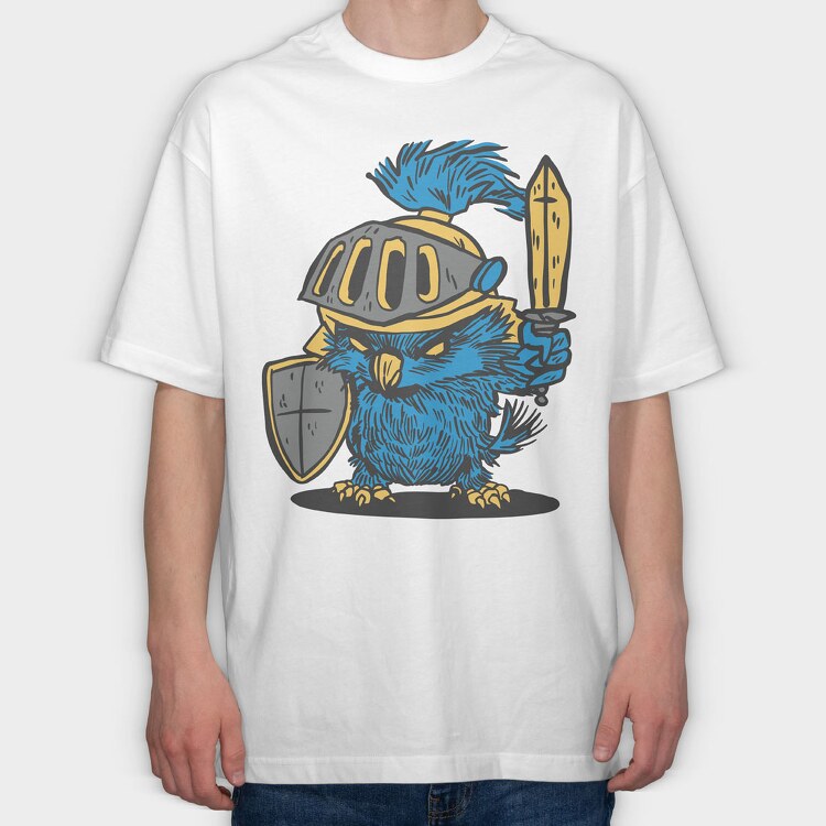 Owl Knight, Tricou Oversize Barbati (Unisex)