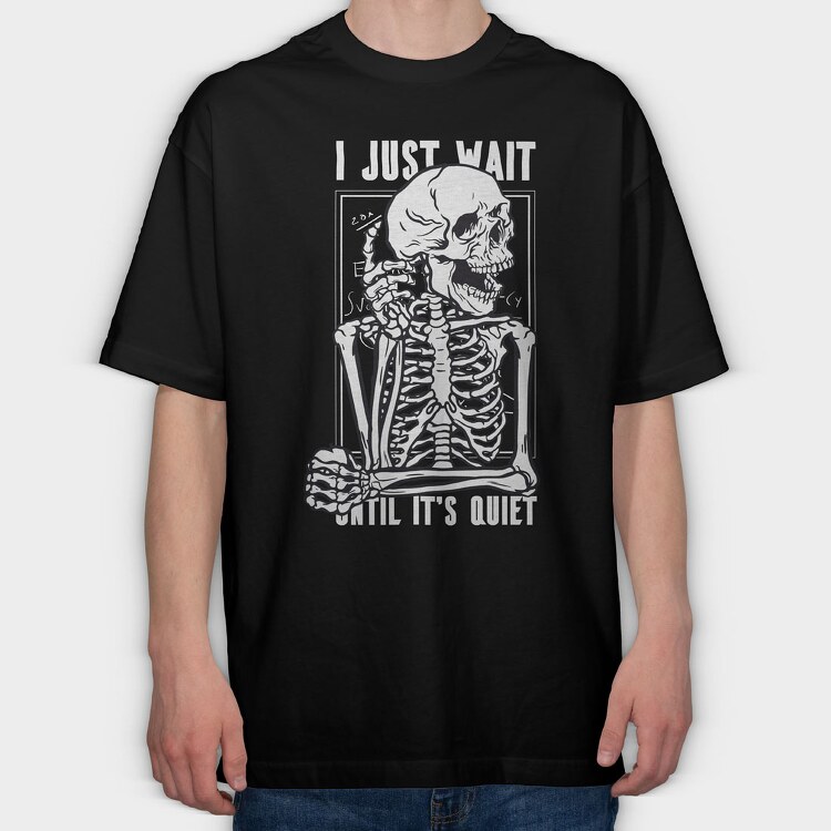 Skeleton Idea, Tricou Oversize Barbati (Unisex)