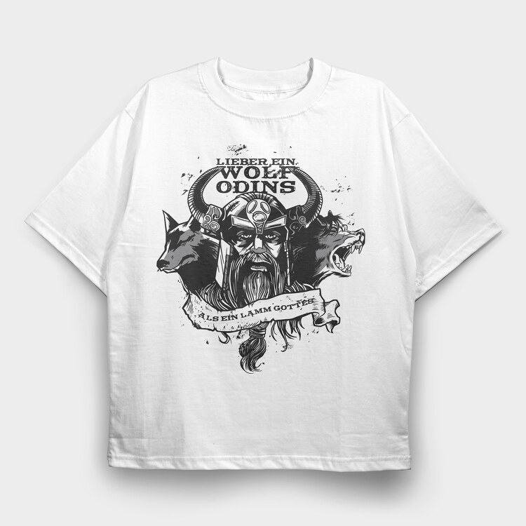 Vikings Wolves, Tricou Oversize Barbati (Unisex)