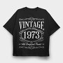 Vintage Birthday, Tricou Oversize Barbati (Unisex)