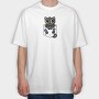 Black Cat in Pocket, Tricou Oversize Barbati (Unisex)