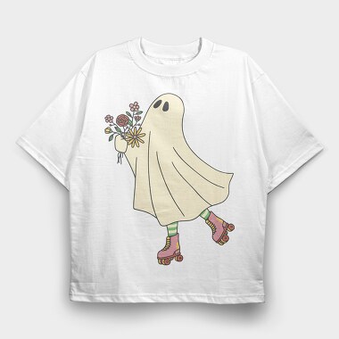 Ghost Roller, Tricou Oversize Barbati (Unisex)