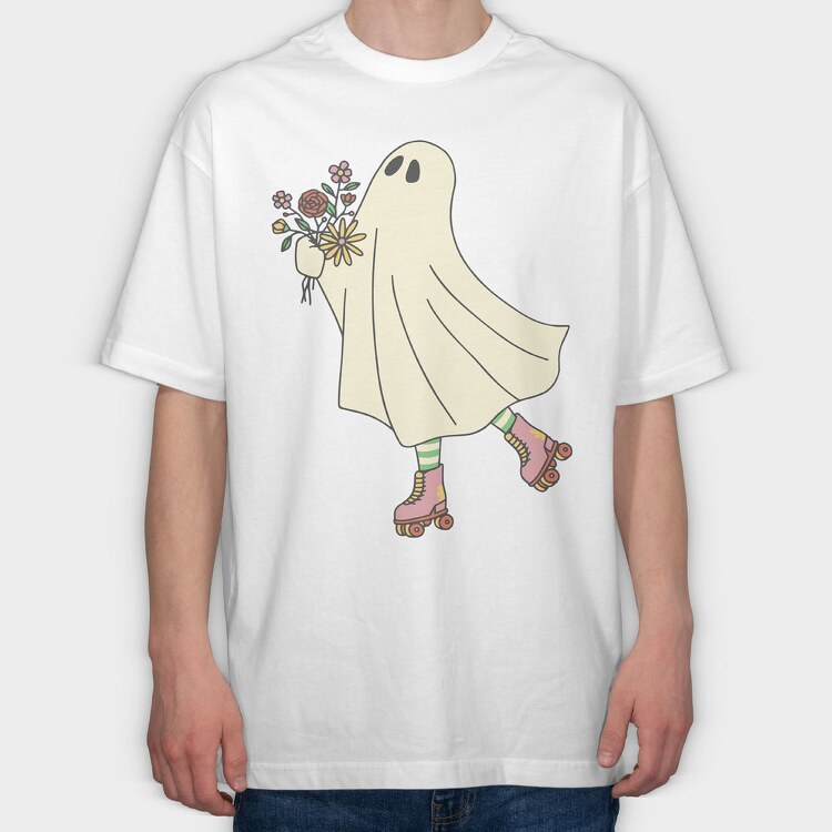 Ghost Roller, Tricou Oversize Barbati (Unisex)