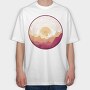 Landscape Vinyl, Tricou Oversize Barbati (Unisex)