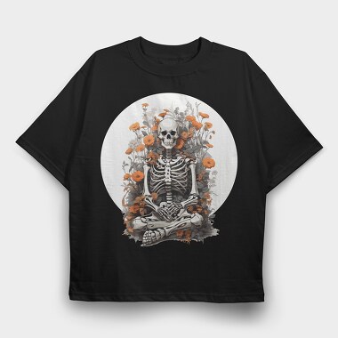 Skeleton Plants and Flowers, Tricou Oversize Barbati (Unisex)