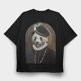 Panda Lord, Tricou Oversize Barbati (Unisex)