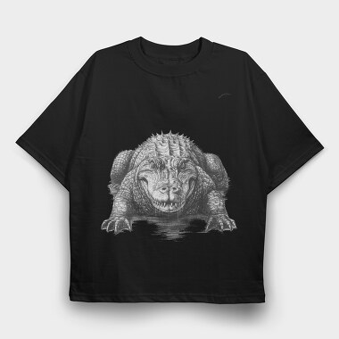 Crocodille, Tricou Oversize Barbati (Unisex)