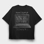 Laptop Programmer Codes, Tricou Oversize Barbati (Unisex)