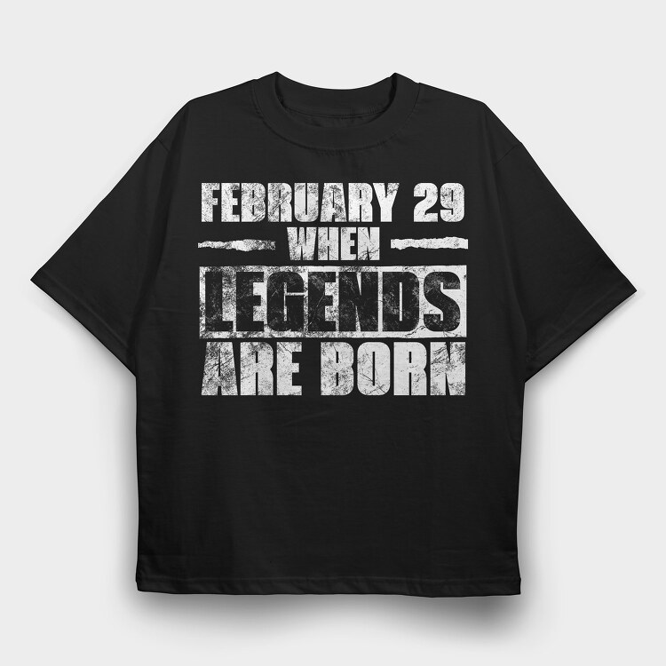 Vintage Grunge Birthday Quote, Tricou Oversize Barbati (Unisex)