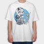 Skeleton Rock, Tricou Oversize Barbati (Unisex)