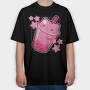 Boba Cat, Tricou Oversize Barbati (Unisex)
