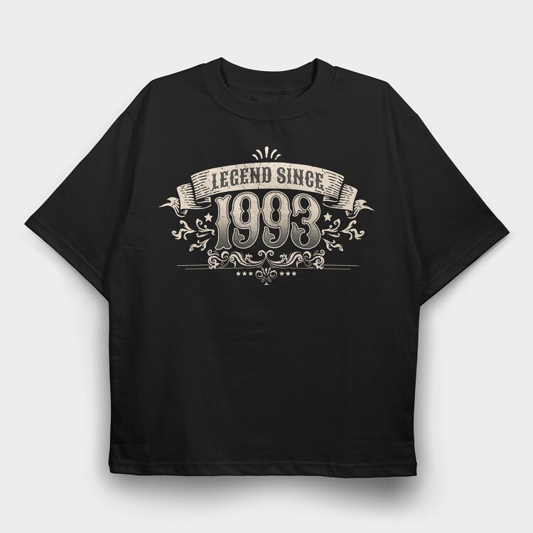 Legend Birthday Vintage, Tricou Oversize Barbati (Unisex)