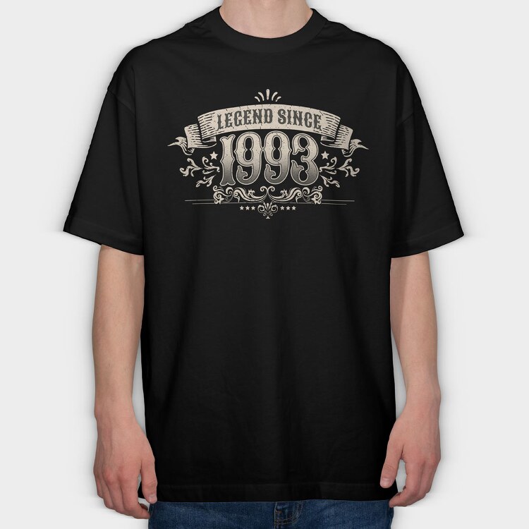 Legend Birthday Vintage, Tricou Oversize Barbati (Unisex)