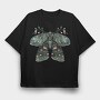 Boho Floral Moth, Tricou Oversize Barbati (Unisex)