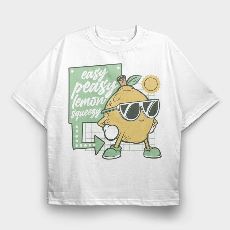 Lemon Cool, Tricou Oversize Barbati (Unisex)