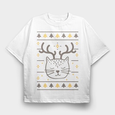 Cut Cat Ugly Sweater, Tricou Oversize Barbati (Unisex)