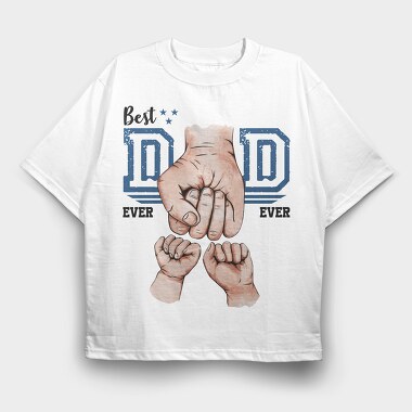Best Dad 2, Tricou Oversize Barbati (Unisex)