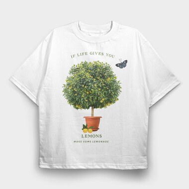 Lemon Tree, Tricou Oversize Barbati (Unisex)