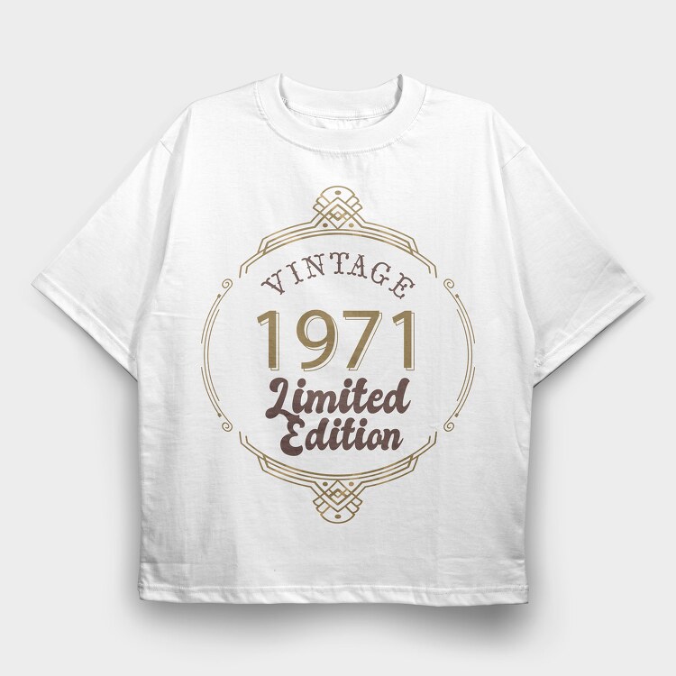 Vintage Limited Edition, Tricou Oversize Barbati (Unisex)