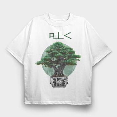 Bonsai Realistic, Tricou Oversize Barbati (Unisex)