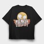Skeletons Love Sunset, Tricou Oversize Barbati (Unisex)