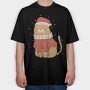 Cute Cat Christmas, Tricou Oversize Barbati (Unisex)