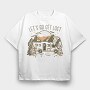 Lets Get Lost Van, Tricou Oversize Barbati (Unisex)