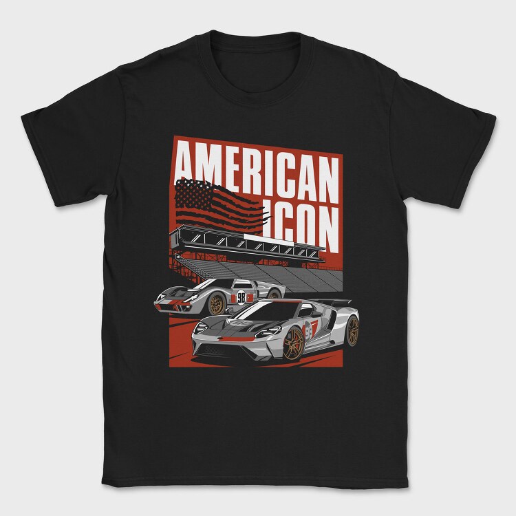 Ford GT40 American Icon, Tricou Barbati (Unisex)