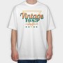 Vintage Triangle, Tricou Oversize Barbati (Unisex)