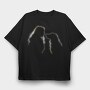 Girl and Golden Retriever, Tricou Oversize Barbati (Unisex)