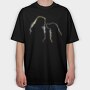 Girl and Golden Retriever, Tricou Oversize Barbati (Unisex)