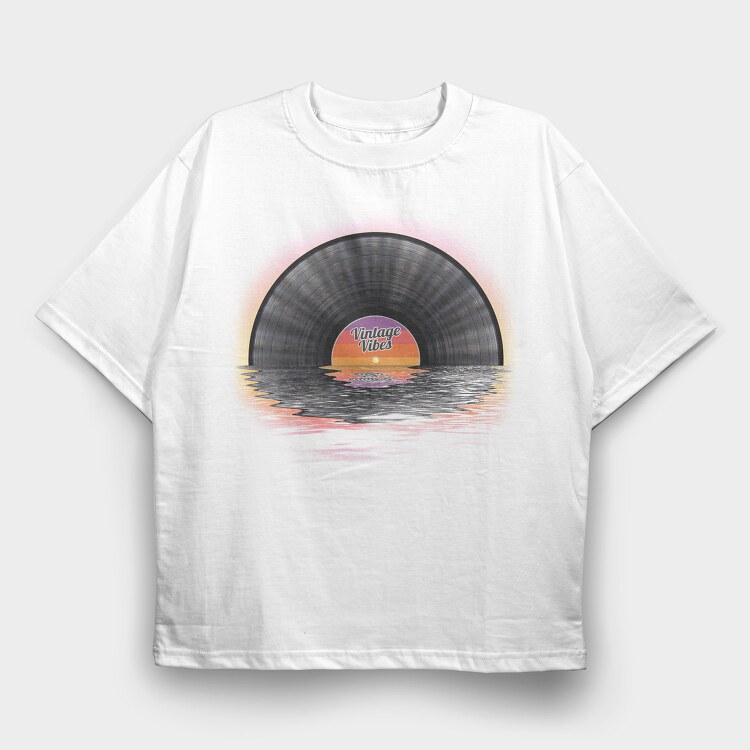 Vintage Vibes, Tricou Oversize Barbati (Unisex)