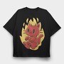 Cute Devil Cat, Tricou Oversize Barbati (Unisex)