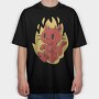 Cute Devil Cat, Tricou Oversize Barbati (Unisex)