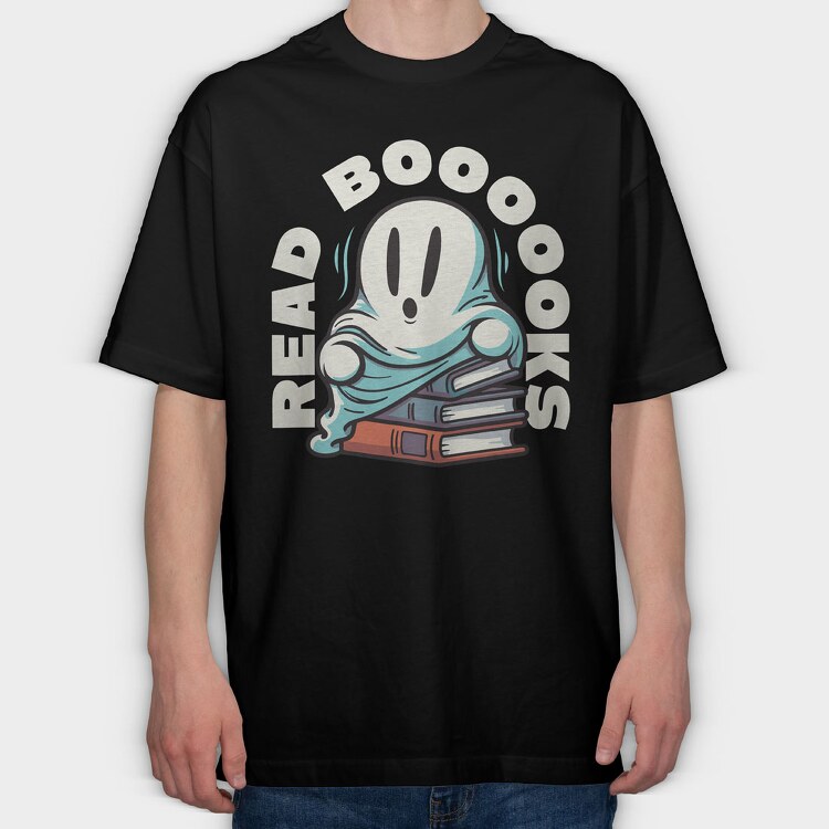 Books Ghost, Tricou Oversize Barbati (Unisex)