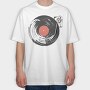 Vinyl Record, Tricou Oversize Barbati (Unisex)