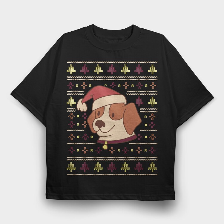 Cute Dog Ugly Sweater, Tricou Oversize Barbati (Unisex)
