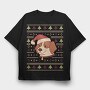 Cute Dog Ugly Sweater, Tricou Oversize Barbati (Unisex)