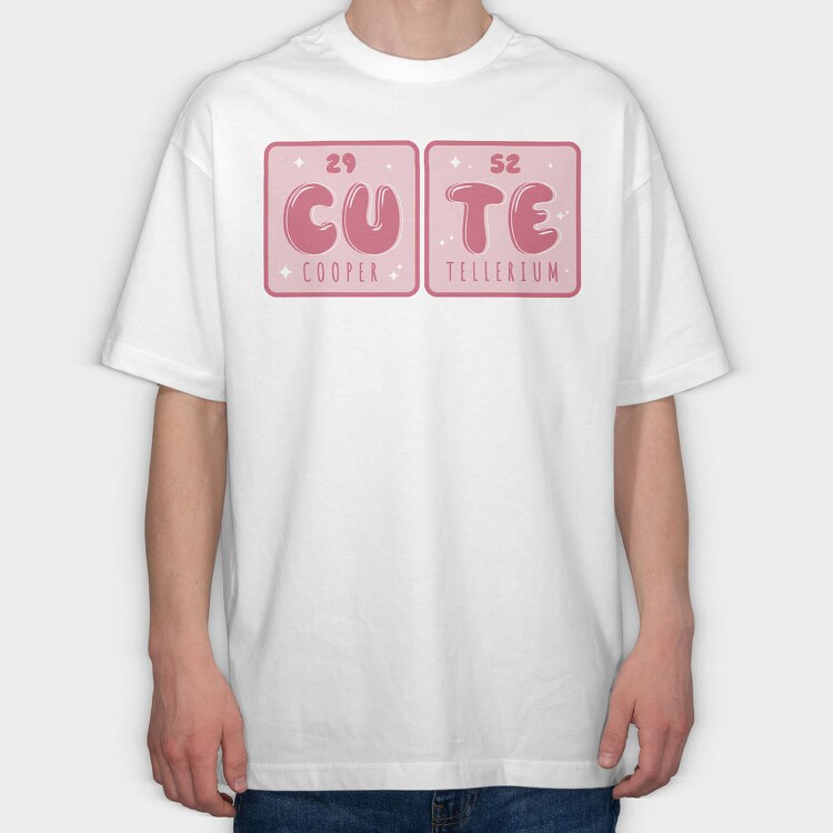 Cute Elements, Tricou Oversize Barbati (Unisex)