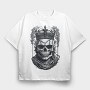 Skull Crown, Tricou Oversize Barbati (Unisex)