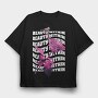 Glitter Fire Rose, Tricou Oversize Barbati (Unisex)