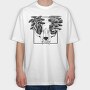Skull Fungi, Tricou Oversize Barbati (Unisex)