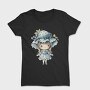 Blue Whimsical Girl, Tricou Femei