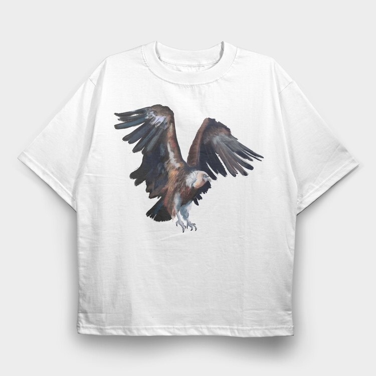 Vulture Painting, Tricou Oversize Barbati (Unisex)