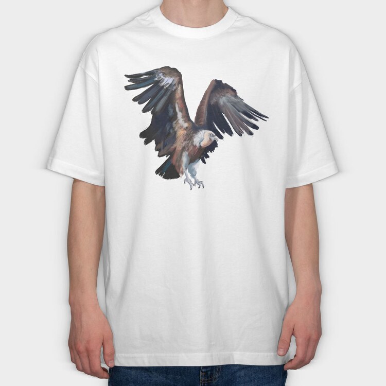 Vulture Painting, Tricou Oversize Barbati (Unisex)