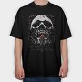 Skull Haunted House, Tricou Oversize Barbati (Unisex)