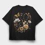 Botanical Flowers, Tricou Oversize Barbati (Unisex)