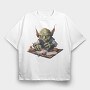 Goblin Playing, Tricou Oversize Barbati (Unisex)